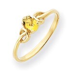 Citrine Ring 14k Gold 5x3mm Oval Y4650CI, MPN: Y4650CI, 883957559933