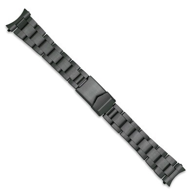 18-20mm Black PVD-plated Oyster-Style with Deploy Watch Band BA258, MPN: BA258, 886774145907