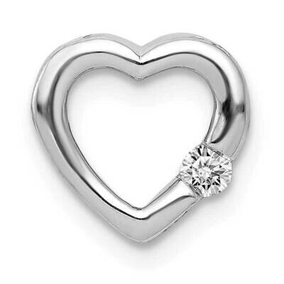 1/20Ct. Diamond Heart Chain Slide 14k White Gold PM4839-005-WA, MPN: PM4839-005-WA, 883957683812
