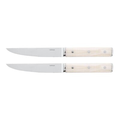 Sambonet Steak Knives Sirloin Steak Knife Set 2 Pieces Smooth Blade Giftboxed 52578IA1, MPN: 52578I…