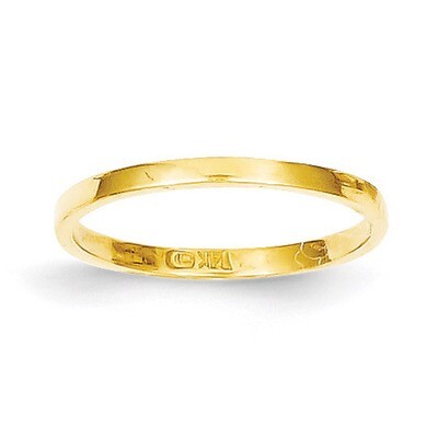 High Polished Band Childs Ring 14k Gold R535, MPN: R535, 637218009190