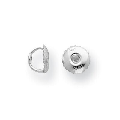 2 Hole Threaded Ear Nut 10k White Gold 1W676, MPN: 1W676,