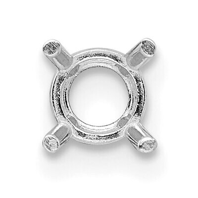 Round 4-Prong Basket Medium Weight 3.25mm Setting 14k White Gold WG112, MPN: WG112,