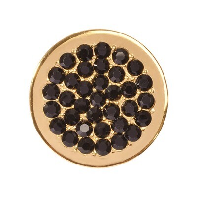 Nikki Lissoni Black Dots Gold-Plated 23mm Coin C1282GS, MPN: C1282GS, 8718627467763