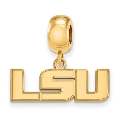 Louisiana State University Bead Charm Small Dangle Gold-plated Silver GP030LSU, MPN: GP030LSU, 8867…