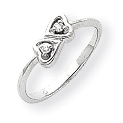 Polished Diamond Heart Ring 14k White Gold Y1793AA, MPN: Y1793AA, 191101547348