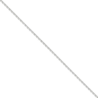 2.5mm Diamond-cut Cable Chain 16 Inch 14k White Gold PEN194-16, MPN: PEN194-16, 886774104072