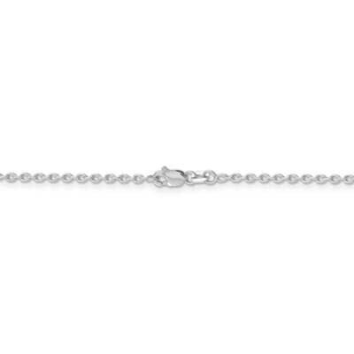 30 Inch 2mm Cable Chain 14k White Gold PEN210-30, MPN: PEN210-30, 886774585666