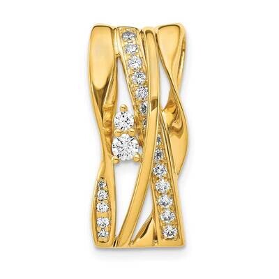 1/2Ct. Diamond Fancy Curves Chain Slide 14k Gold PM4248-038-YA, MPN: PM4248-038-YA, 883957509723