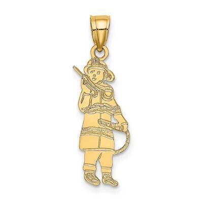 Fireman with Hose Charm 14k Gold K2832, MPN: K2832, 637218015245