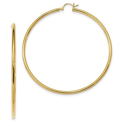 Hoop Earrings Sterling Silver Gold-Tone Polished QE13146, MPN: QE13146, 191101235108