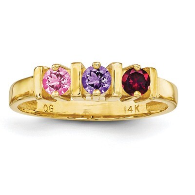 3 Stone Mother&#39;s Ring 14k Yellow Gold Genuine XMR6/3GY, MPN: XMR6_3, 191101539138