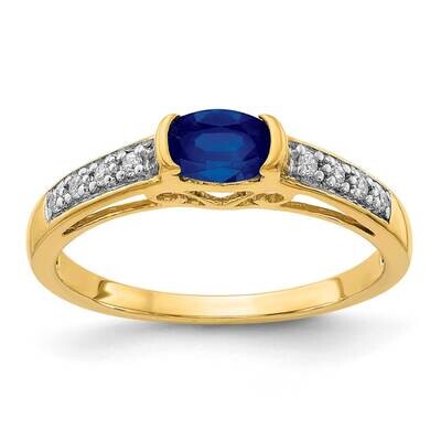 Sapphire &amp; Diamond Ring 14k Gold RM5769-SA-008-YA, MPN: RM5769-SA-008-YA, 883957427881