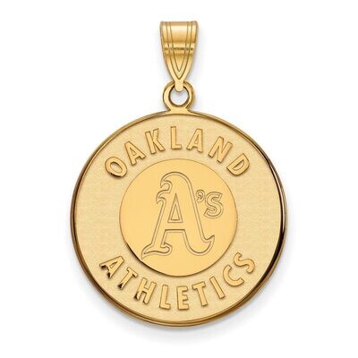 Oakland Athletics Large Pendant Gold-plated Silver GP004ATH, MPN: GP004ATH, 886774897707
