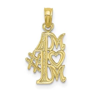 #1 Mom Pendant 10k Gold 10D3928, MPN: 10D3928,