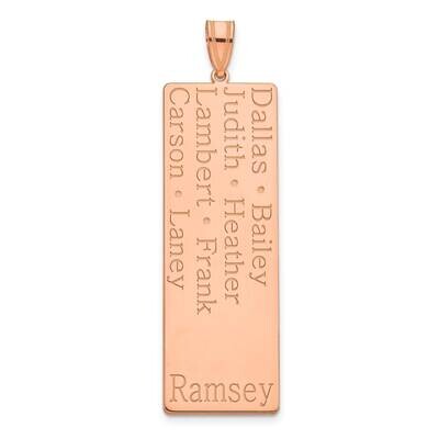 8 Name Family Pendant 14k Rose Gold XNA1278R, MPN: XNA1278R,