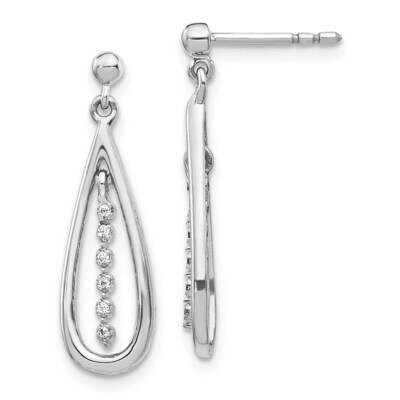 Earrings 14k White Gold Diamond EM5563-004-WA, MPN: EM5563-004-WA, 883957273747