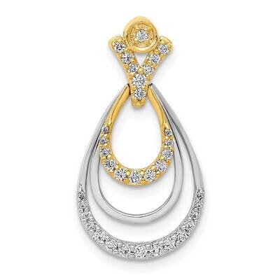 1/4Ct. Diamond Triple Teardrop Pendant 14k Two-Tone Gold PM3822-025-YWA, MPN: PM3822-025-YWA, 88395…
