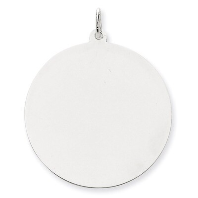 Round Disc Charm 14k White Gold XWM596/27, MPN: XWM596/27, 883957384245