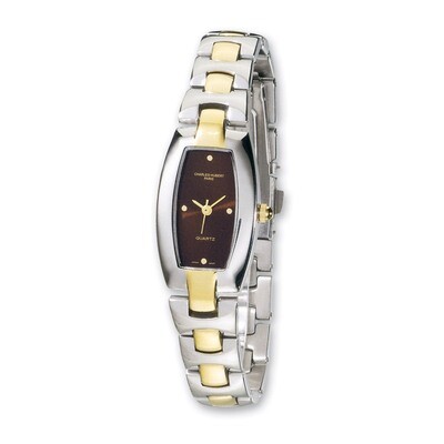 Charles Hubert IP-platedStainless Steel Brown Dial 19x31mm Watch Ladies XWA2727, MPN: XWA2727, 8112…
