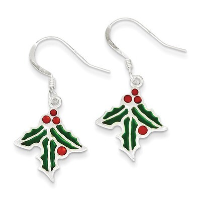 Earrings Sterling Silver Enameled QE4781, MPN: QE4781, 883957026527