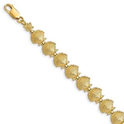 Scallop Shell Bracelet 14k Gold FB1635-7.25, MPN: FB1635-7.25, 63721800977