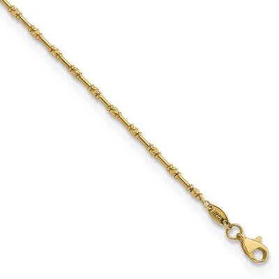 Diamond-Cut Fancy Beaded 7.25 Inch Bracelet 14k Gold Polished FB1893-7.25, MPN: FB1893-7.25, 883957…