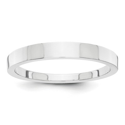 3mm Tapered Polished Band 14k White Gold STK11, MPN: STK11, 886774402857