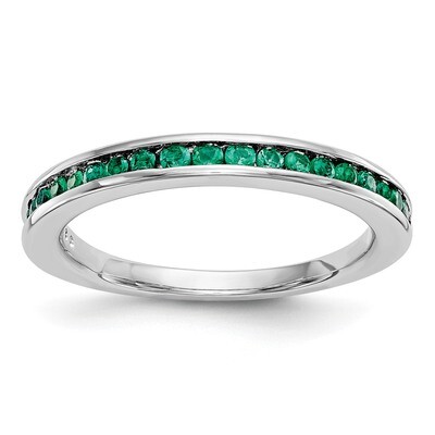Emerald Band 14k White Gold RM3453B-EM-W, MPN: RM3453B-EM-W, 191101826870