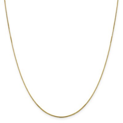 Leslie&#39;s .95 mm Octagonal Sparkle Box Chain 20 Inch 10k Gold HB-5272-20, MPN: 5272-20, 191101754562