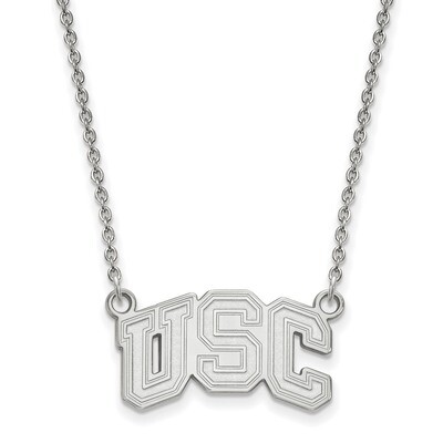 University of Southern California Small Pendant with Necklace Sterling Silver SS031USC-18, MPN: SS0…