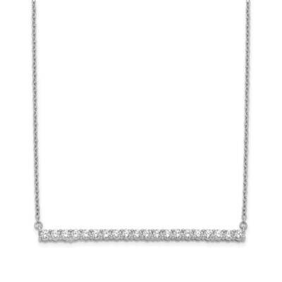 Bar Necklace 14k White Gold Diamond PM3738-100-WA, MPN: PM3738-100-WA, 883957275086