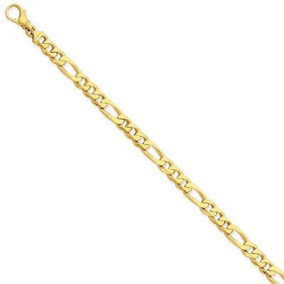 7mm Polished Fancy Link Chain 18 Inch 14k Gold LK461-18, MPN: LK461-18, 191101652172