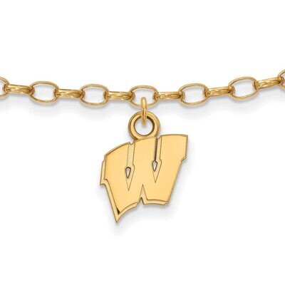 University of Wisconsin Anklet Gold-plated Silver GP030UWI, MPN: GP030UWI, 886774934044