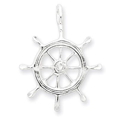 Boat Wheel Charm Sterling Silver QC2056, MPN: QC2056, 886774760162