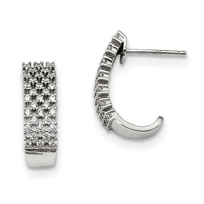 Earrings Sterling Silver CZ QMP1412, MPN: QMP1412, 191101072239