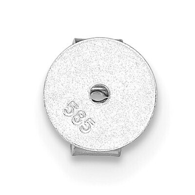 Heart Leg Friction Earring Nut 14k White Gold WG2716, MPN: WG2716,