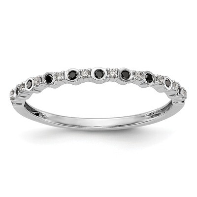 Black &amp; White Diamond Band 14k White Gold RM3434B-BK-010-WAA, MPN: RM3434B-BK-010-WAA, RM3434B-BK-0…