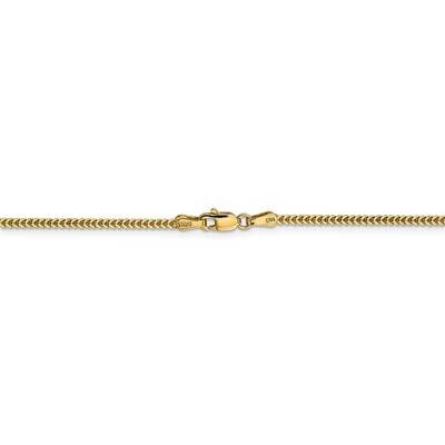 22 Inch 1.4mm Franco Chain 14k Yellow Gold FRA045-22, MPN: FRA045-22, 886774585277