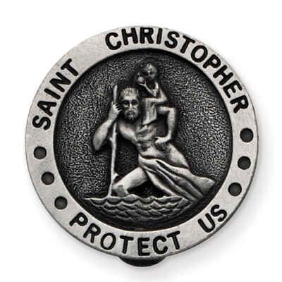 St. Christopher Visor Clip GM17357, MPN: GM17357, 785525202725