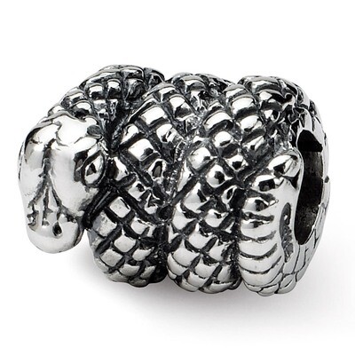 Snake Bead - Sterling Silver QRS248, MPN: QRS248, 883957721460