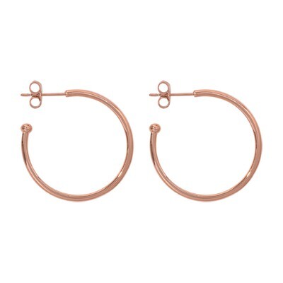 Nikki Lissoni Rose Gold-Plated Earrings 28mm EA1002RG, MPN: EA1002RG, 8718627464939