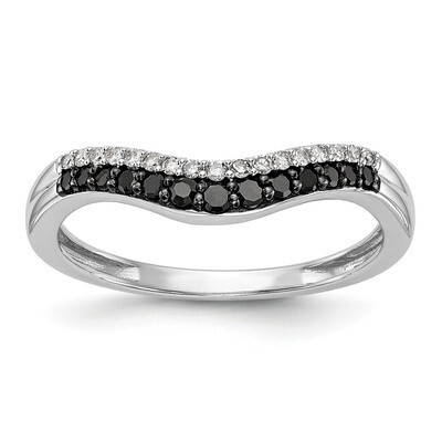 Black &amp; White Diamond Band 14k White Gold RM3448B-BK-020-WAA, MPN: RM3448B-BK-020-WAA, RM3448B-BK-0…