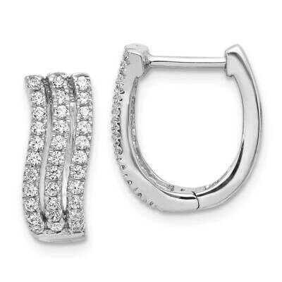 Earrings 14k White Gold Diamond EM4215-050-WA, MPN: EM4215-050-WA, 883957205861