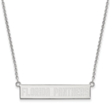 Florida Panthers Small Bar Necklace Sterling Silver Rhodium-plated SS015PTH-18, MPN: SS015PTH-18, 1…