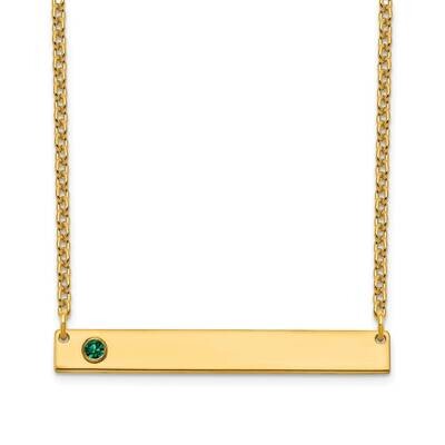 1 Birthstone Medium Bar Necklace 14k Gold XNA1085/1Y, MPN: XNA1085/1Y, 191101991615