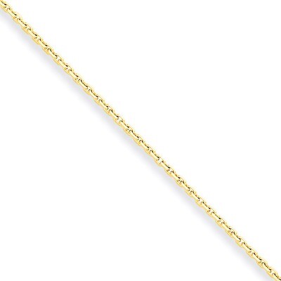 1.3mm Solid Diamond-cut Cable Chain 18 Inch 10k Gold 10PE140-18, MPN: 10PE140-18, 886774085500