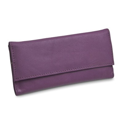 Purple Leather Slim Jewelry Wallet GM17711, MPN: GM17711, 191101877810