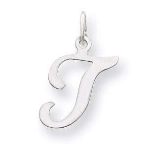 Die Struck Initial T Charm 14k White Gold YC249T, MPN: YC249T, 883957971346