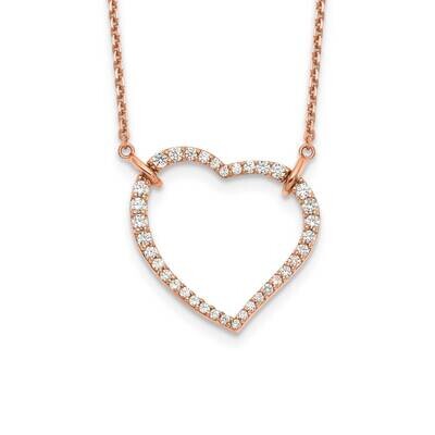 14Kr True Origin Vs/Si, D E F, Heart Pendant Necklace Lab Grown Diamond PM1006-070-RLD-18, MPN: PM1…